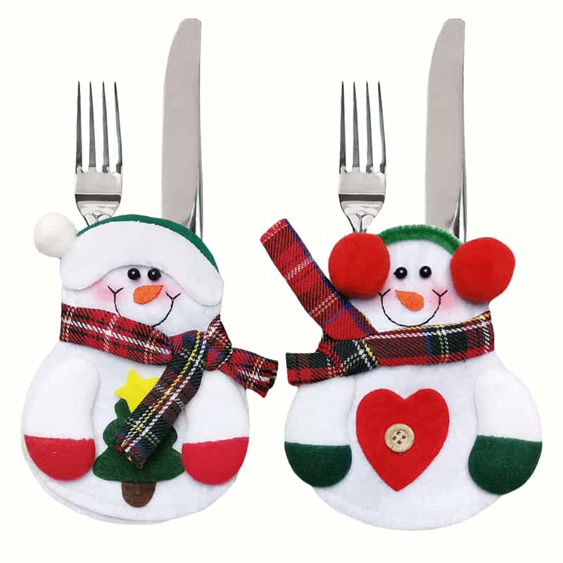 12pcs-xmas-decor-lovely-snowman-kitchen-tableware-holder-pocket-dinner-cutlery-bag-party-christmas-table-decoration
