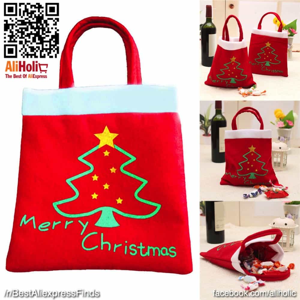 Christmas bag for ts and candy