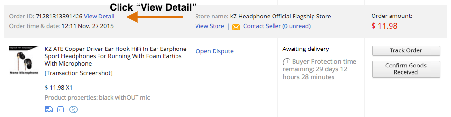 How to start AliExpress dispute