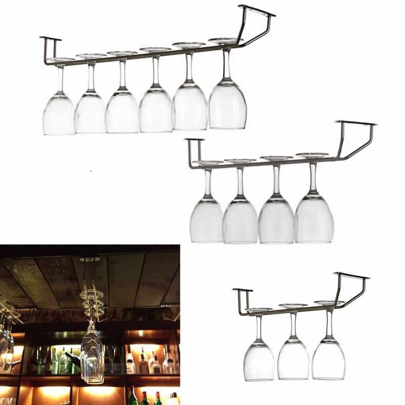 champagne-stemware-holder-chrome-plated-wine-rack-glass-cup-kitchen-wall-bar-hanger-enclosed-stainless-steel
