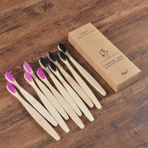 10 Bamboo toothbrushes