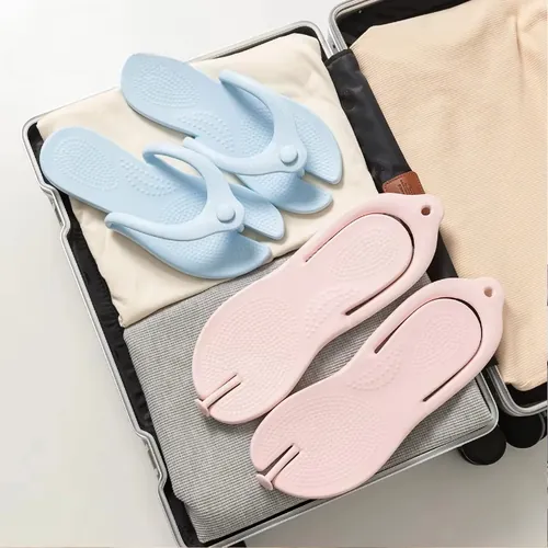 Easy-fold flip flops